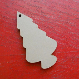 Kraft Paper Christmas Tree Gift Tags - Set of 20