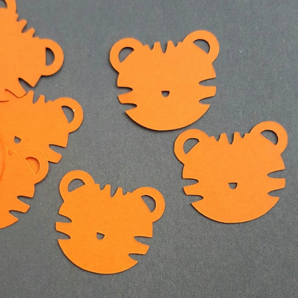 Tiger Confetti - 120 pieces - Daniel Tiger's Neighborhood inspired - zoo animals paper confetti - birthday confetti - confetti- safari party