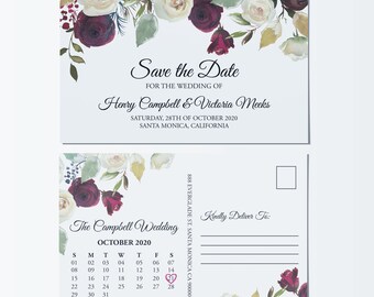 save the date postcard