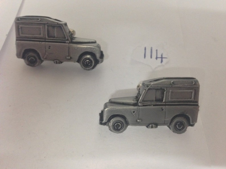 Land Rover Series 3 86WB 3D cufflinks classic car pewter effect ref114