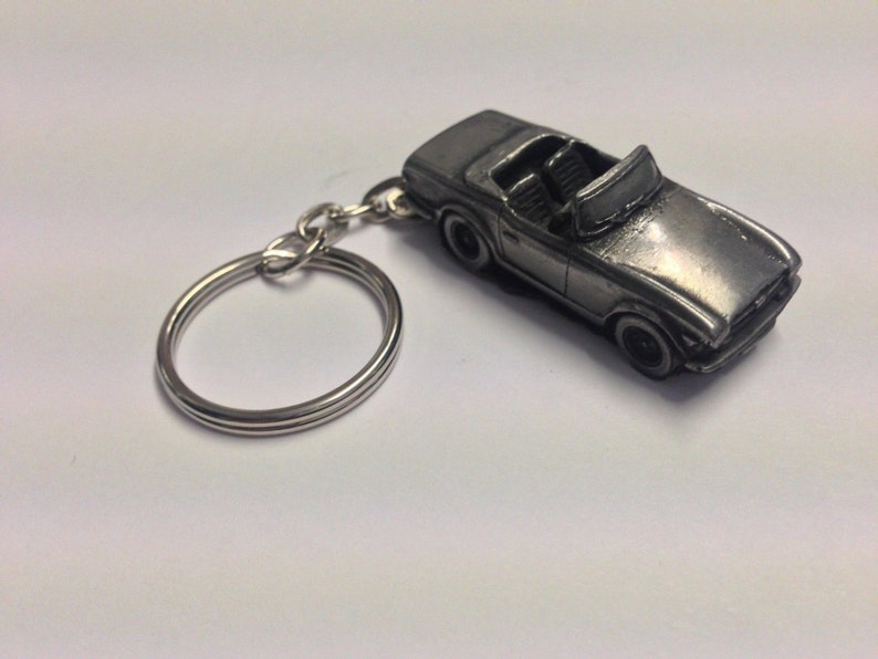 Triumph Tr6 Roadster Rhd 3d Split Ring Keyring Full Car Etsy