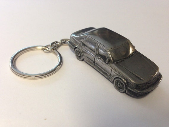 Saab 9 5 4 Door Saloon 3d Split Ring Keyring Full Car Ref230