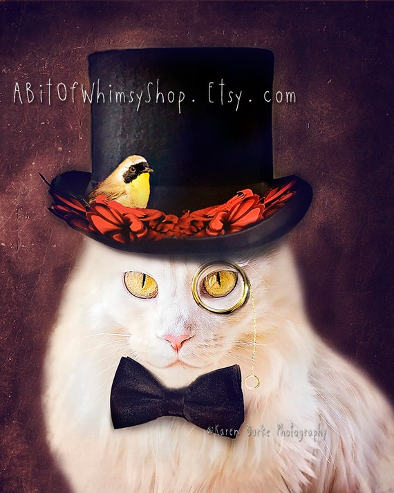 Top Hat Cats I Canvas Art Print - 16x20