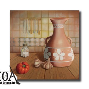 Original 24&quot;X24&quot;- Garlic - Still life oil painting