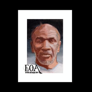 Print 6&quot;X8&quot;- Iron Mike portrait oil painting