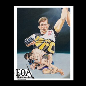 Print-  Demian Maia &quot;Untouchable&quot; UFC fighter Jiu Jitsu