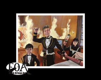 Print - The Misbehavers - oil painting artwork