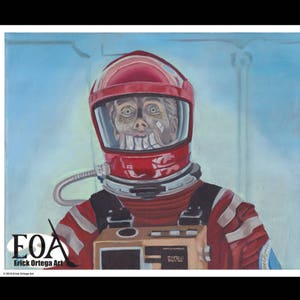 Print 8&quot;X10&quot;- Space Odyssey 2001 &quot;The Mystery&quot; Keir Dullea in Stanley Kubrick film