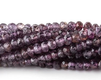 3mm Sapphire Faceted Rondelle Beads, Ombré Lavender Sapphire Beads, Sapphire Rondelle Beads, Purple Sapphire Beads, September Birthstone