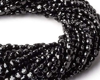 Black Spinel Fancy Shape faceted beads,Black spinel fancy beads,AAA quality faceted black spinel briolettes 10-11 mm 9 Inch