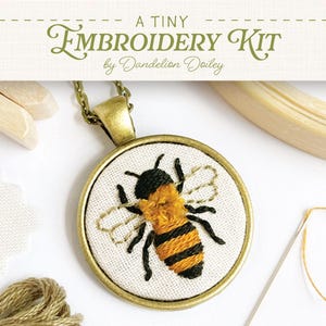 Embroidery Kit For Tiny Projects / Honey Bee