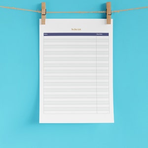 To Do List - Student Planner  To Do List | Printable To Do List Template | Daily To Do List | Task List, Student Organizer INSTANT DOWNLOAD