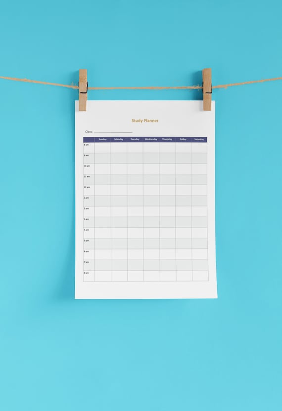 Study Planner Printable/Editable PDF Study Planner, Study Tracker | Homework, College Assignment Tracker, Student Organizer