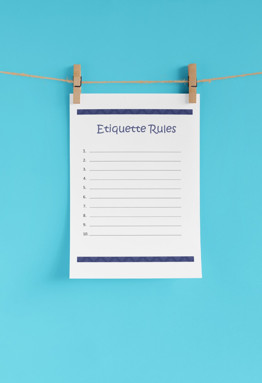 Etiquette Rules Household Etiquette Rules Classroom Etiquette Rules