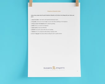 Telefon Etikette Handbuch, Telefon Anruf Logbuch Für Lehrer, Tägliche Anrufliste - Printable Pdf (Instant Download)