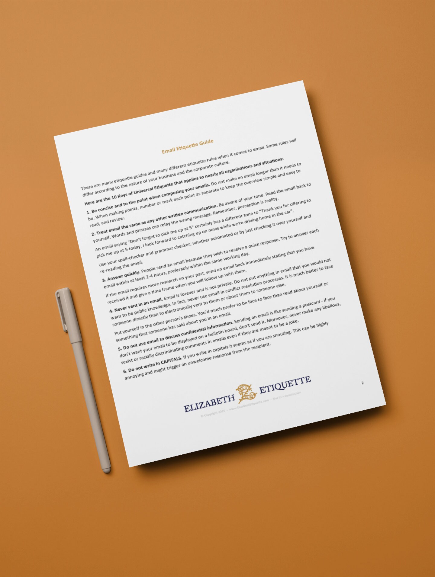 Email Etiquette Guide, Email Etiquette Templates I Email Marketing ...