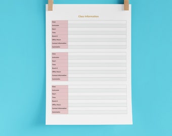 Study Schedule, Printable Study Planner, Print At Home Study Plan, Student Planning, Student Planner, Timetable Templates, Organizer