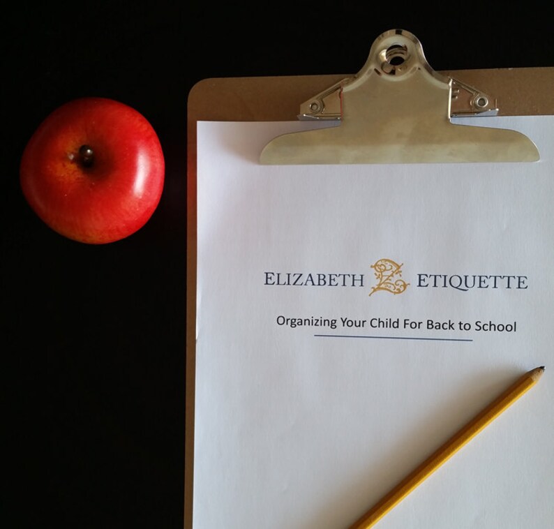 Organizing Your Child for Back to School, Preparing Your Child to Start
