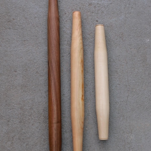 French Rolling Pin, hand-turned Maple Hardwood, Baking Kitchen Tools, kitchenware, pastry