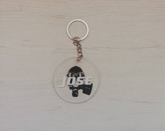 GP-7 gas mask, CUSTOM keychain, personalized keychain gift