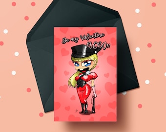 Cute Dominatrix - Valentine's Day Greeting, Latex Fetishist, BDSM