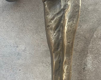 Vintage 10 inch bronze Tone Golf Hood ornament Trophy Topper. Cool. L@@K! No international sales!