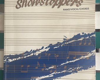 Large Gospel & Inspirational Show Stoppers music book. Piano Vocal cords large soft cover 1992 310pp. Very good condition! L@@K!