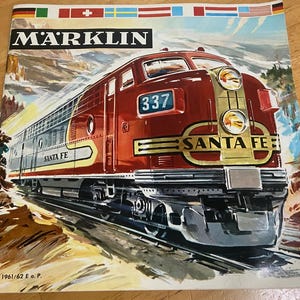 Vintage Marklin 1961 1962 HO scale model train catalog in excellent condition. Measures approximately 8 by 8 in. L@@K!