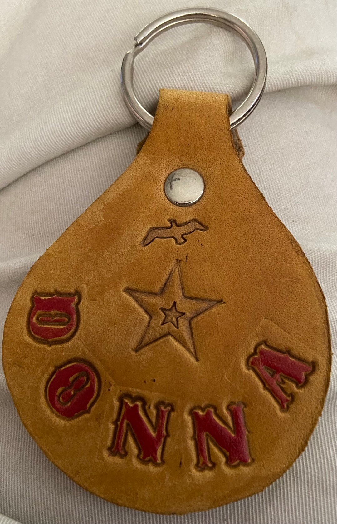 1970’s Handmade Donna Leather Keychain. Guaranteed to Be From the Mid ...