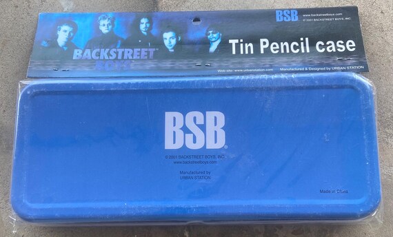 Vintage Backstreet Boys New Old Stock Tin Pencil Case. Mint in