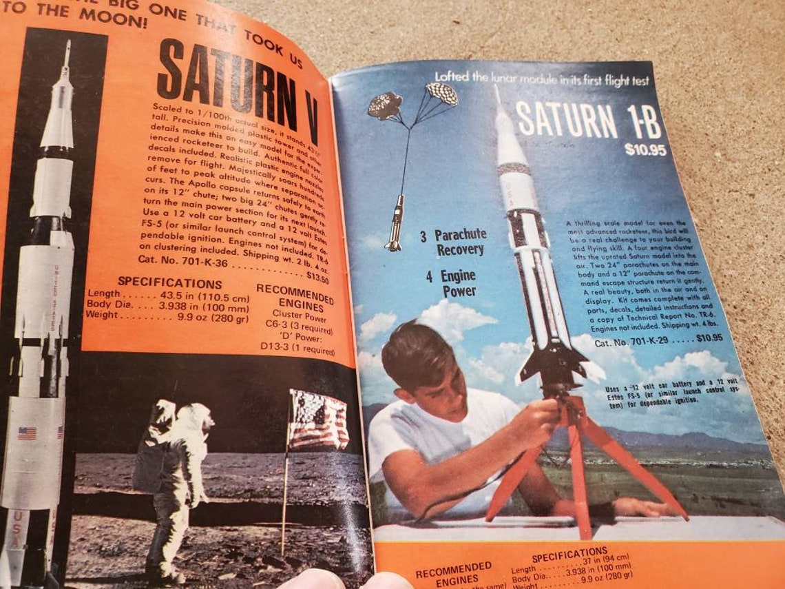 Vintage 1970 Estes Rocket Model Rocket Catalog. Very Good Etsy