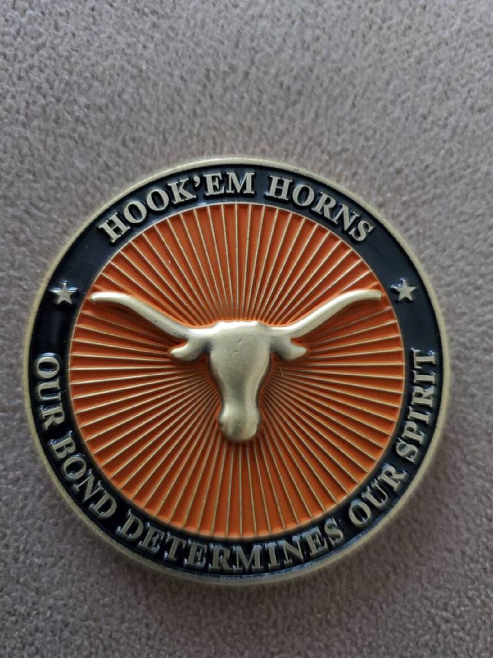 Vintage Texas Longhorns Coin. Mint. Almost 3 In. Texas Etsy
