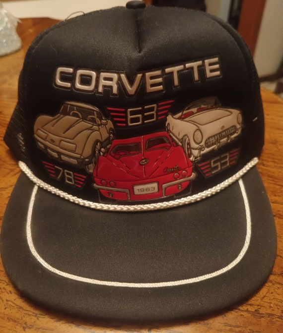 Vintage Trucker hat. Corvette 1953 Corvette 1963 s