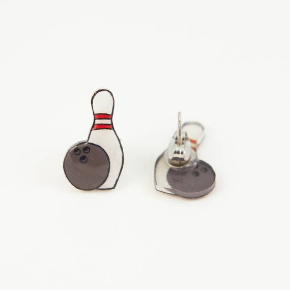 Bowling Bowling Earrings Bowling Pins Bowling Balls Bowling Jewelry Strike Spare - 