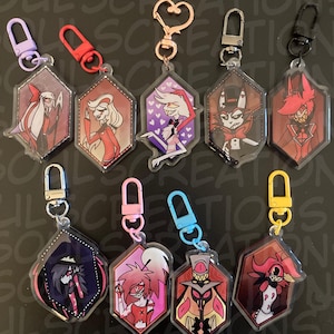 Hellaverse &#39;Crystal&#39; Double Sided Keychains Wave 1