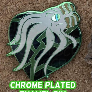 Mutant Heart Chrome Plated Hard ENAMEL Pin || Whoniverse Fan Merch