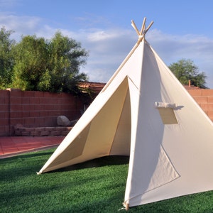 8' Saguaro Canvas Adult teepee, wedding teepee, event teepee Kids Teepee, Kids Play Tent, Childrens Play House, Tipi,Kids Room Decor