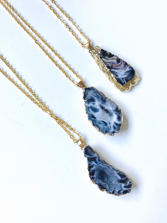 24K Gold Necklace Labradorite Rondelle Beads /& Gold Ruffle Washers