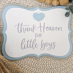 Thank Heaven for little boys diaper tag-Baby Boy Shower Tags-Its A Boy diaper tag-Thank Heaven for little boys-Baby boy diaper sign-Boy Sign