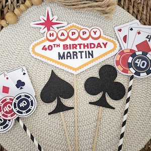 Las Vegas Casino Poker birthday centerpiece picks-Vegas Casino Poker birthday picks-Vegas Space Club picks-Gambling Vegas party-Vegas theme