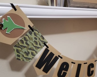 Camo Military Birthday Banner-Camo Military Theme Banner-Army Banner-Camo Military Army Birthday Banner-Camo Banner-Military banner-Camo