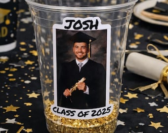 Graduation Class of 2026 Party Photo Cups-Class of 2026 Graduation custom cups-2026 Graduation photo cups-Graduation 2026 Party Photo Cups
