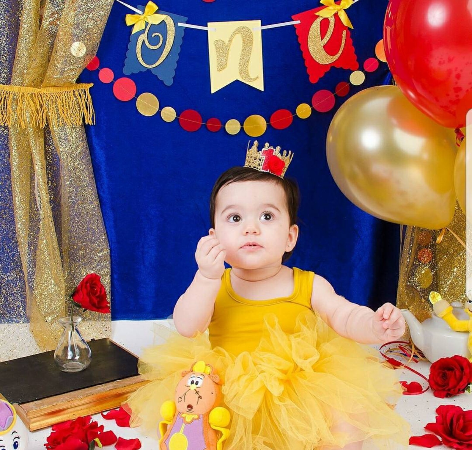 One Beauty and the Beast Color Theme Banner-beauty and the - Etsy