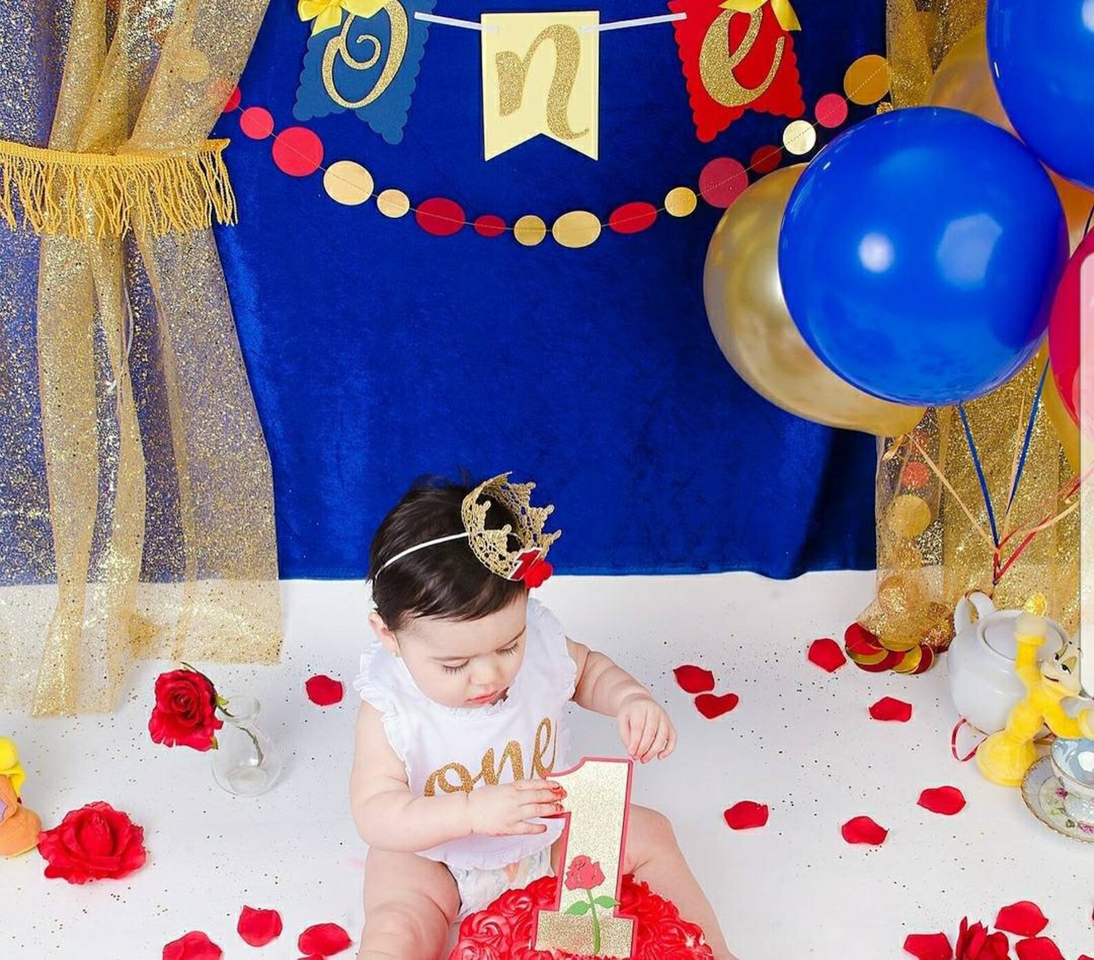 One Beauty and the Beast Color Theme Banner-beauty and the - Etsy