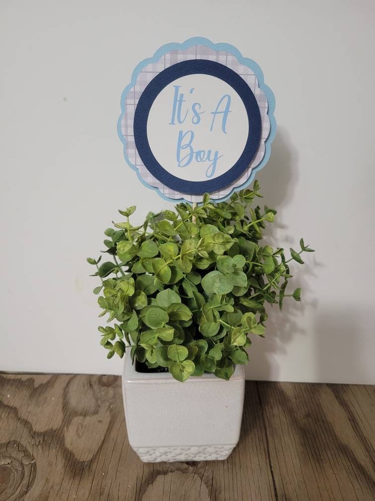 It's A Boybaby Boy Centerpiece Picksits A Boy Etsy