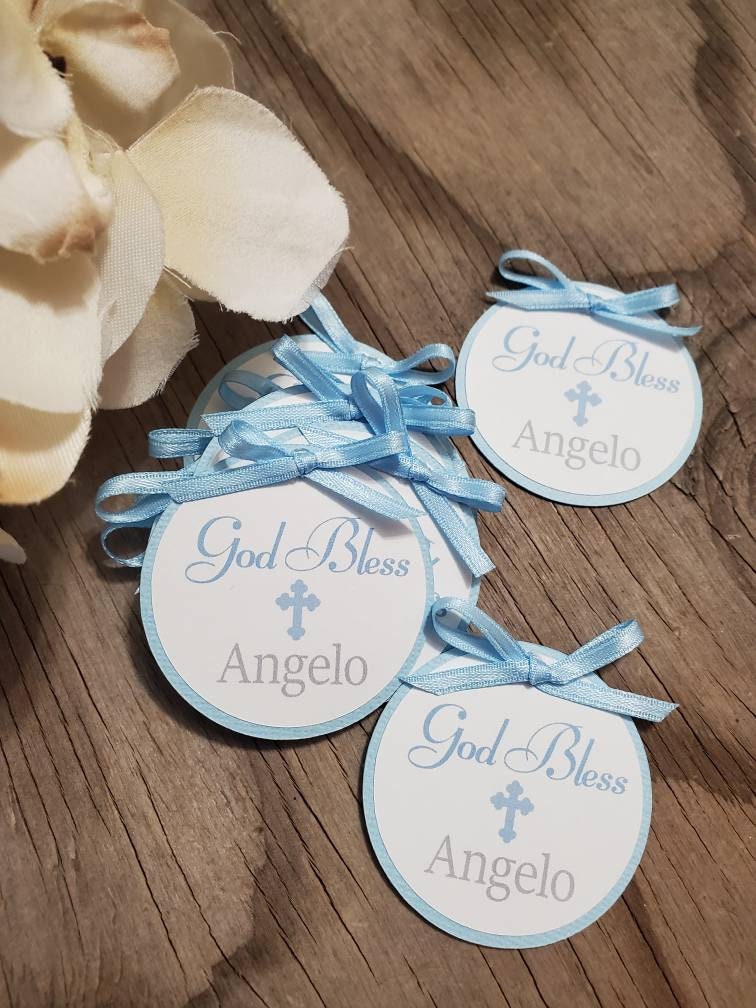 God Bless Boy Girl Favor Tags-baptism Favor Tags-girl Boy God | Etsy