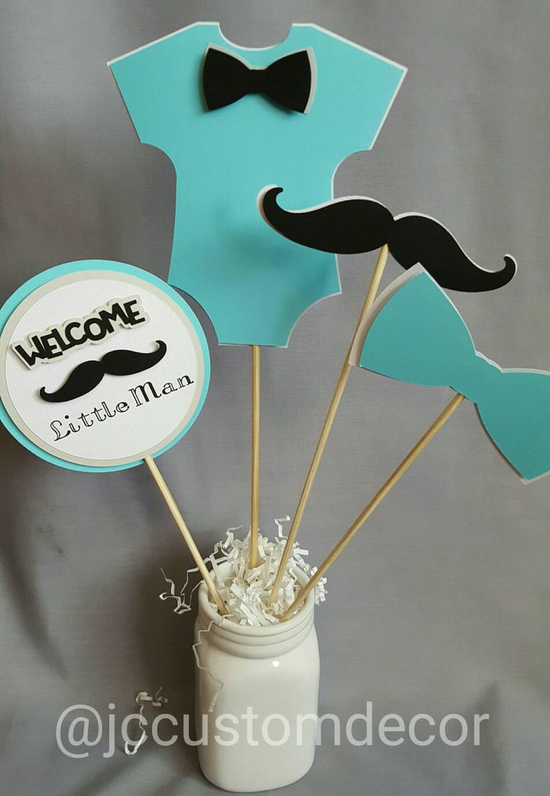 Little Man Centerpiece Little Man Baby Shower Etsy Little Man Centerpiece Little Man Baby Shower Etsy