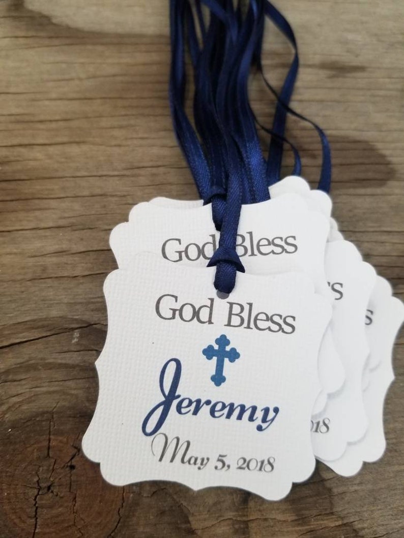 God Bless Tags-god Bless Favor Tags-god Bless Boy Girl - Etsy
