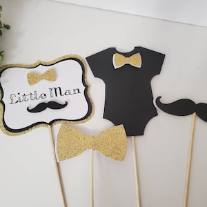 Little Man Centerpiece -Little Man Baby Shower Centerpiece-Little Man Centerpiece-Little Man Shower Baby Shower-Baby Boy--Baby Boy Shower
