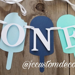 One popsicle boy girl banner-Popsicle one banner-One sweet boy girl banner-Sweet one birthday banner-Popsicle theme one banner-sweet one